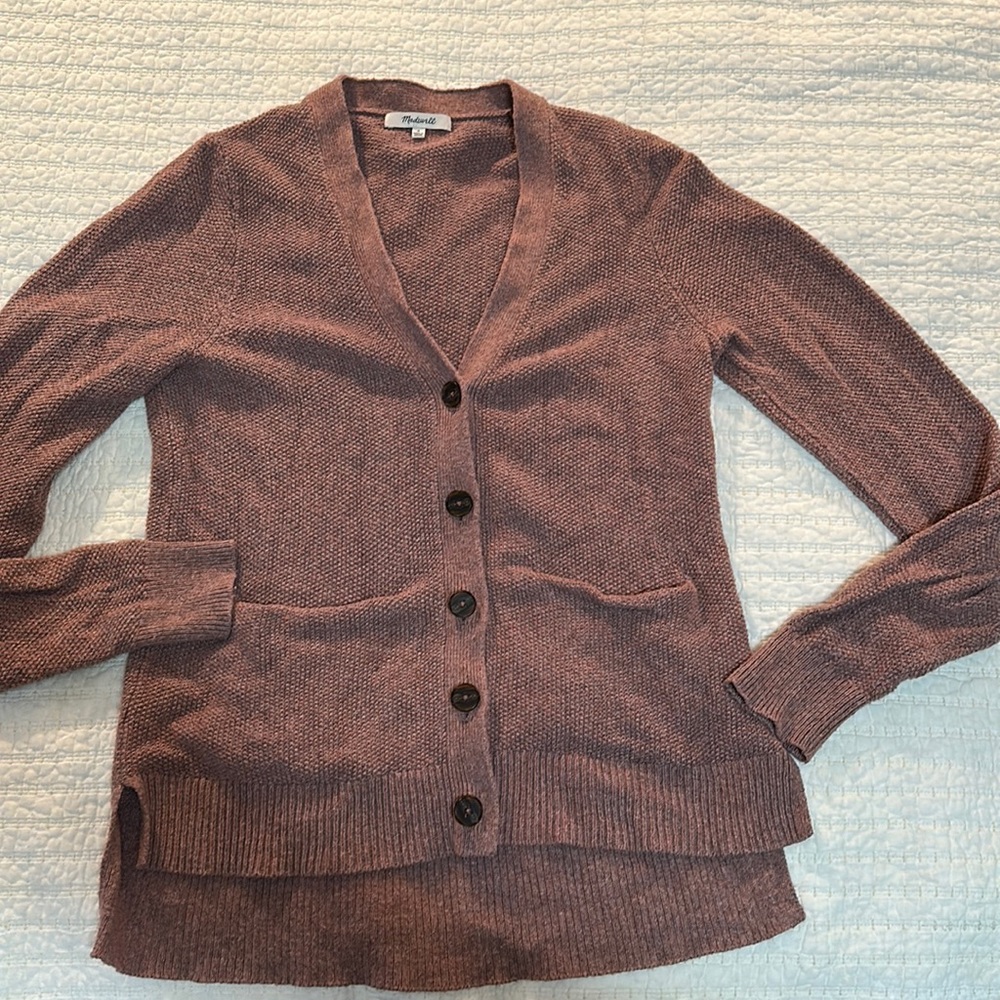 Madewell cardigan sweater.